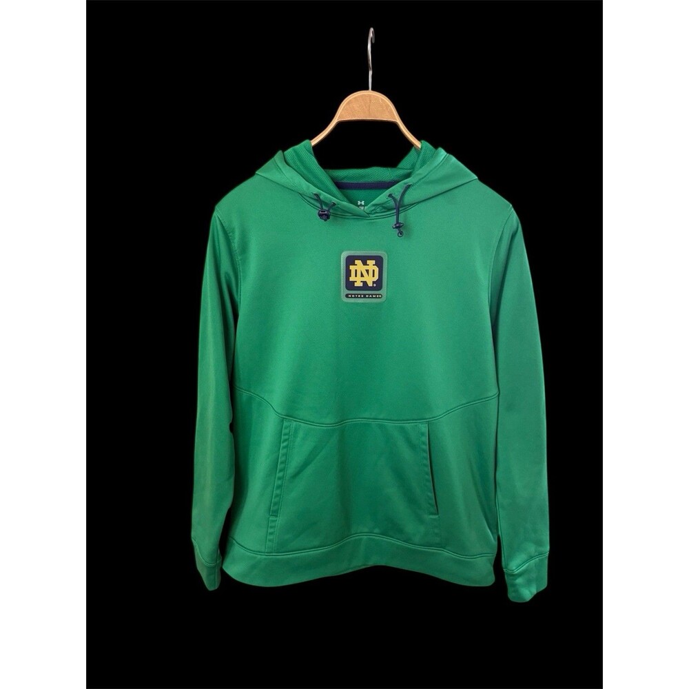 Notre Dame Under Armour Fighting Irish Pullover Hoodie Womens Size Medium - Picture 7 of 8